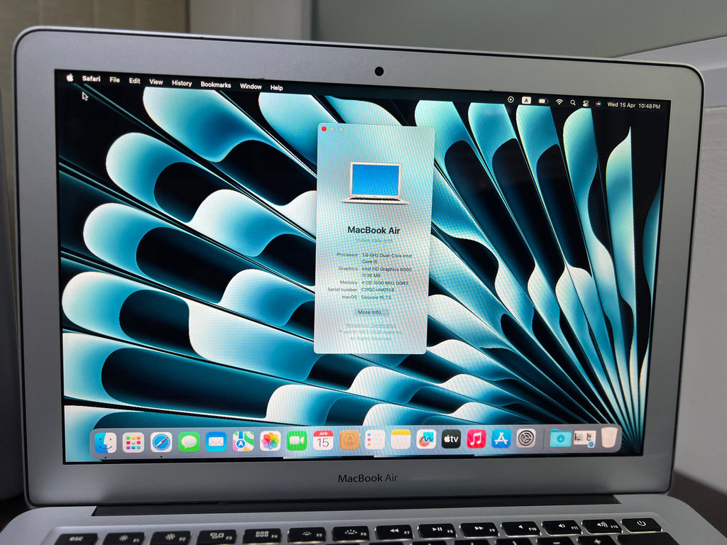 MacBook Air 2015 | Core i5 | 4GB RAM | 128GB SSD | macOS Sequoia | 13.3” Display | Budget Apple Laptop