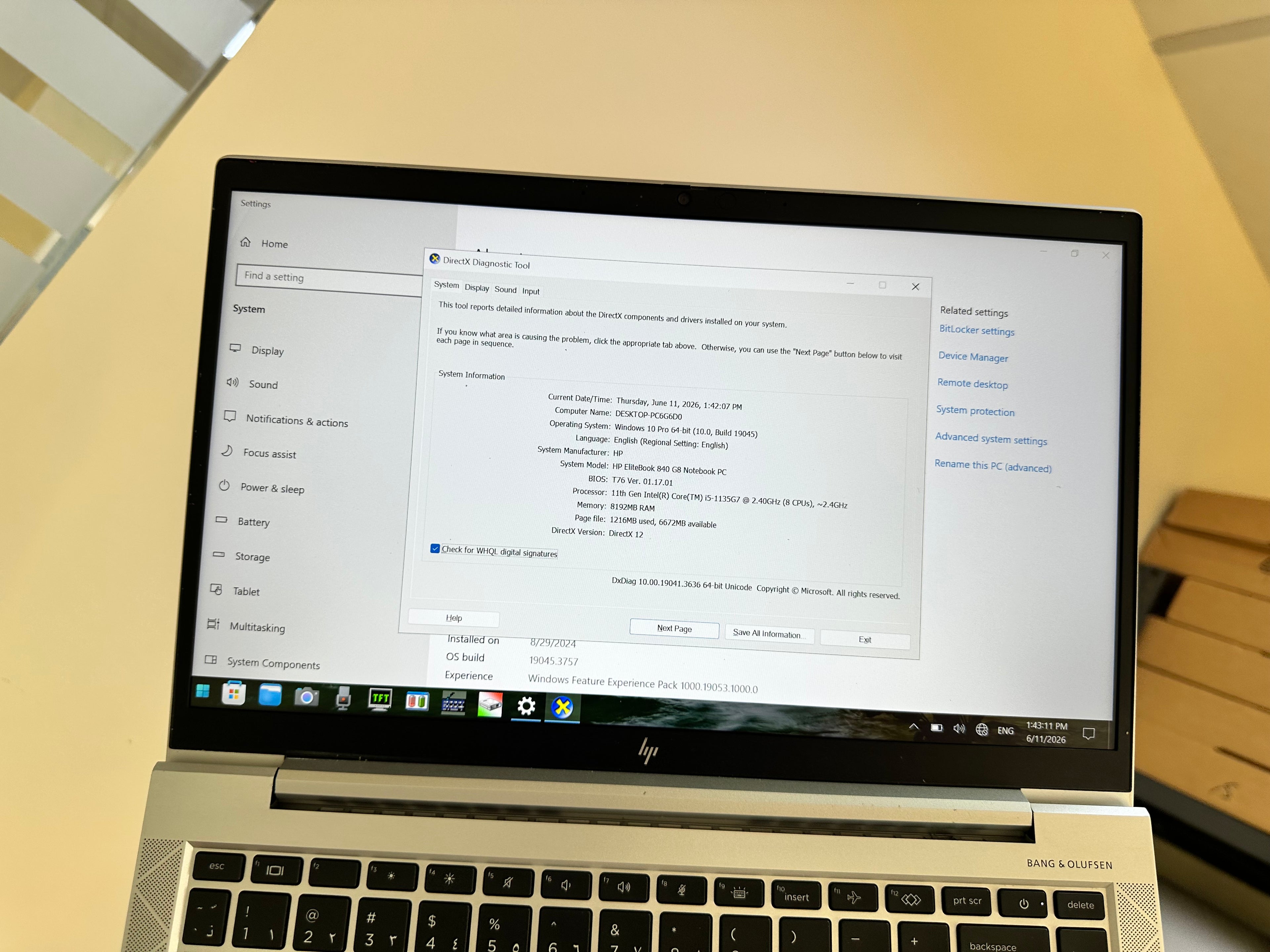 HP EliteBook 840 G8 Notebook PC | Core i5 11th Gen | 8GB RAM | 256GB SSD | Warranty Included