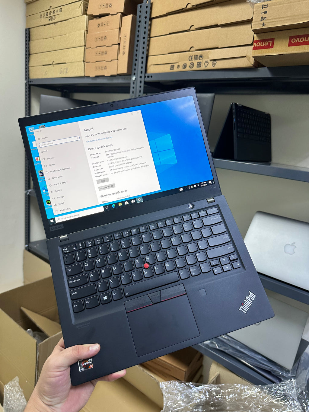 ENOVO THINKPAD T14s
AMD Ryzen™ 5 PRO 4650U