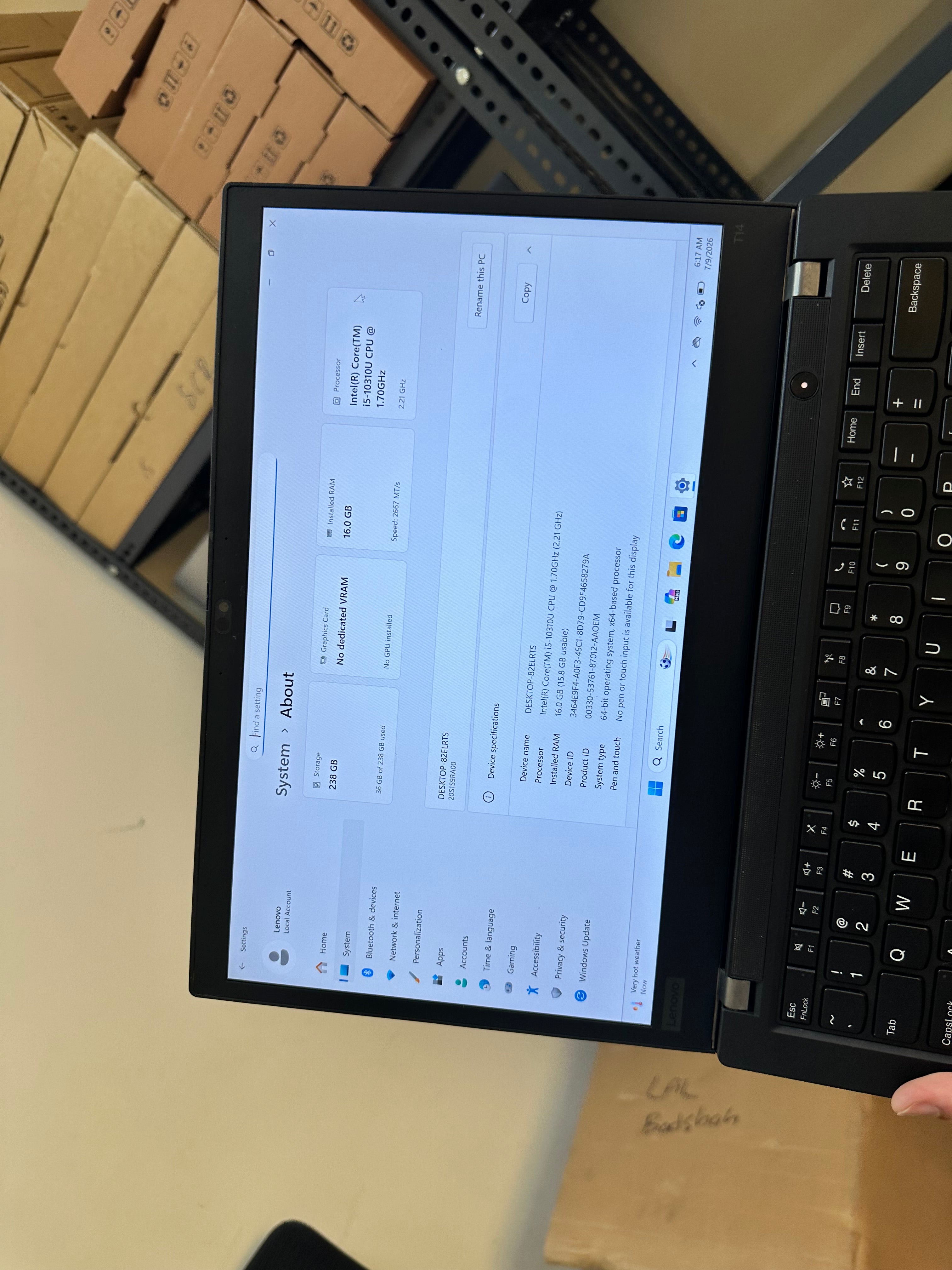 Lenovo ThinkPad T14 | Core i5 10th Gen | 16GB RAM | 256GB SSD