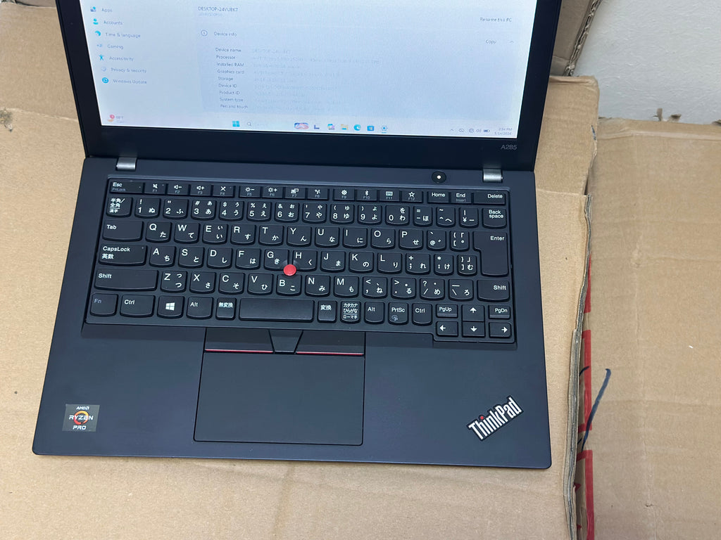 Lenovo ThinkPad A285 Ryzen 5 Pro Laptop | 8GB RAM | 256GB NVMe SSD | Radeon Vega 8 Graphics