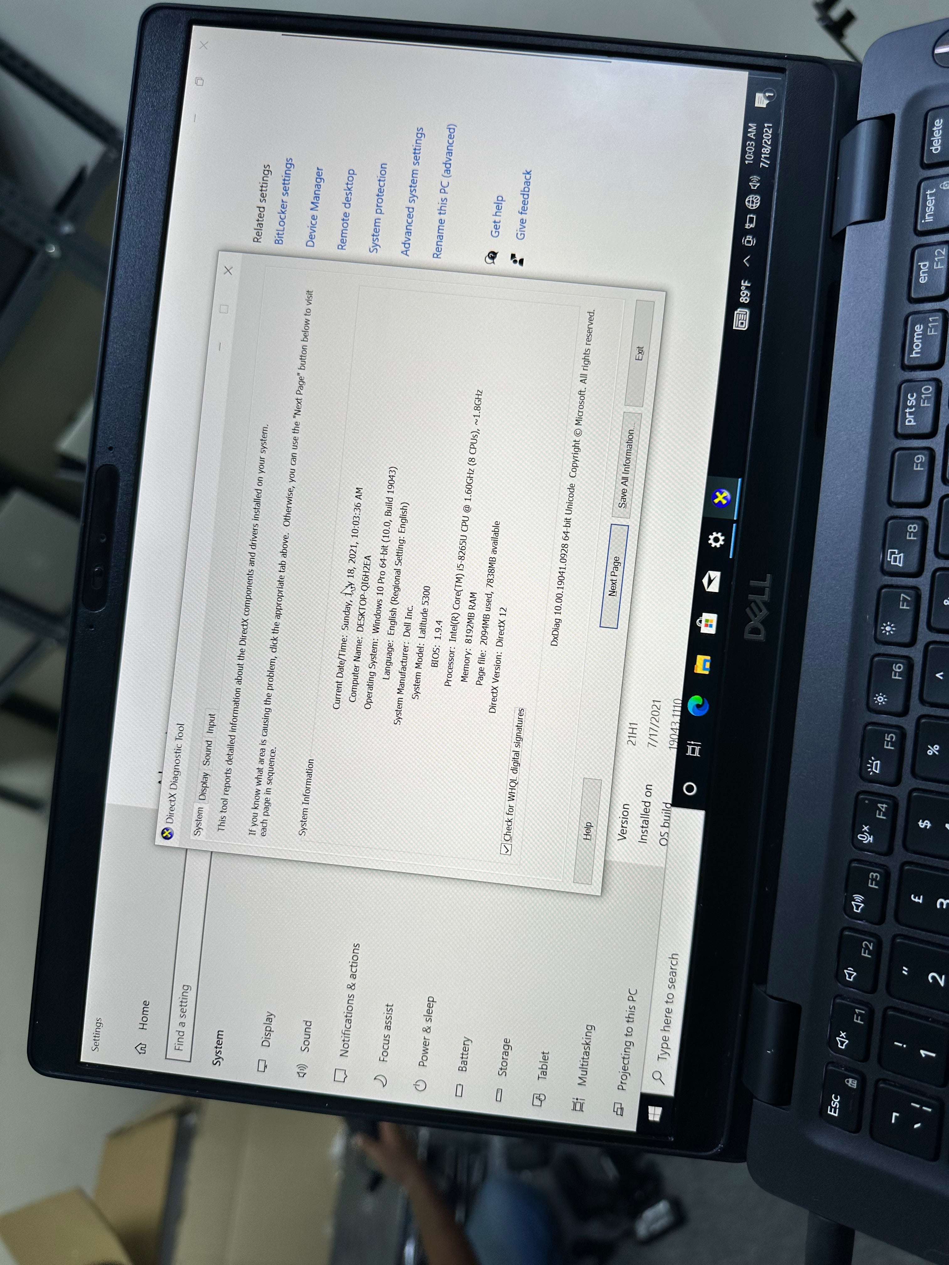 Dell Latitude 5300 | Core i5 8th Gen | 8GB RAM | 256GB SSD | Warranty