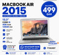 MacBook Air 2015 13.3” – Core i5 | 4GB RAM | 128GB SSD