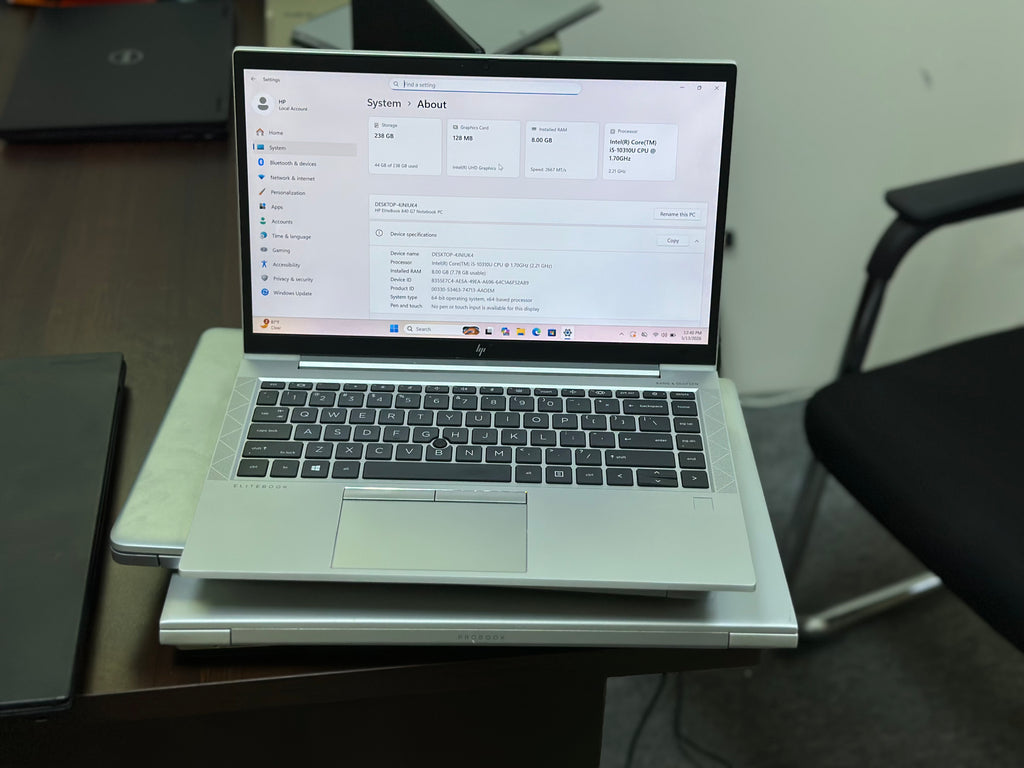 HP EliteBook 840 G7 | Core i5 10th Gen | 8GB RAM | 256GB SSD | Premium Business Laptop