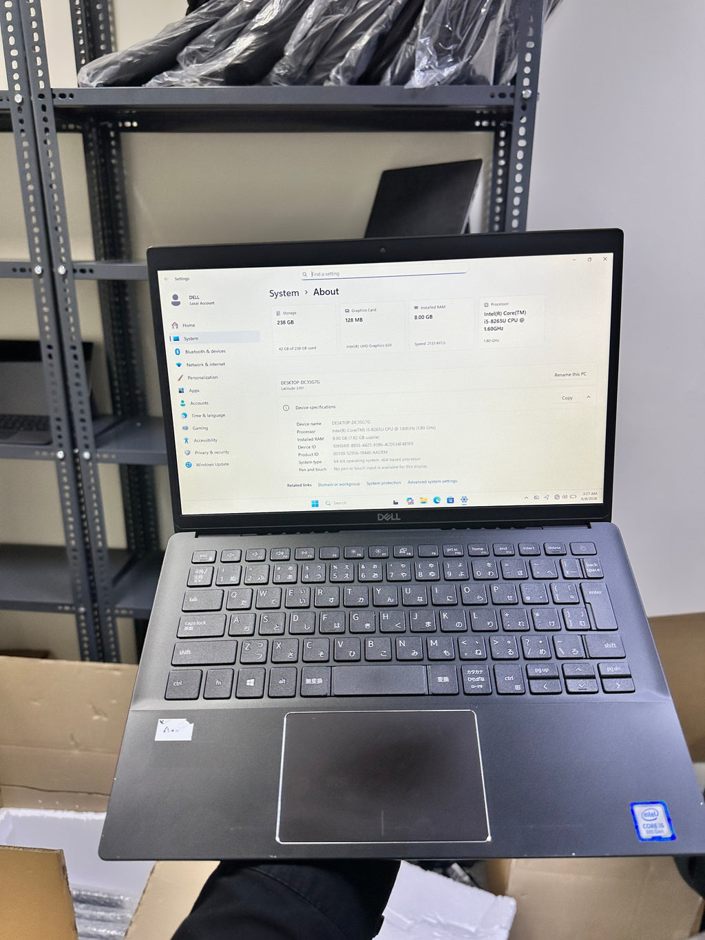 Dell Latitude 3301 | Core i5 8th Gen | 8GB RAM | 256GB SSD | Excellent Condition