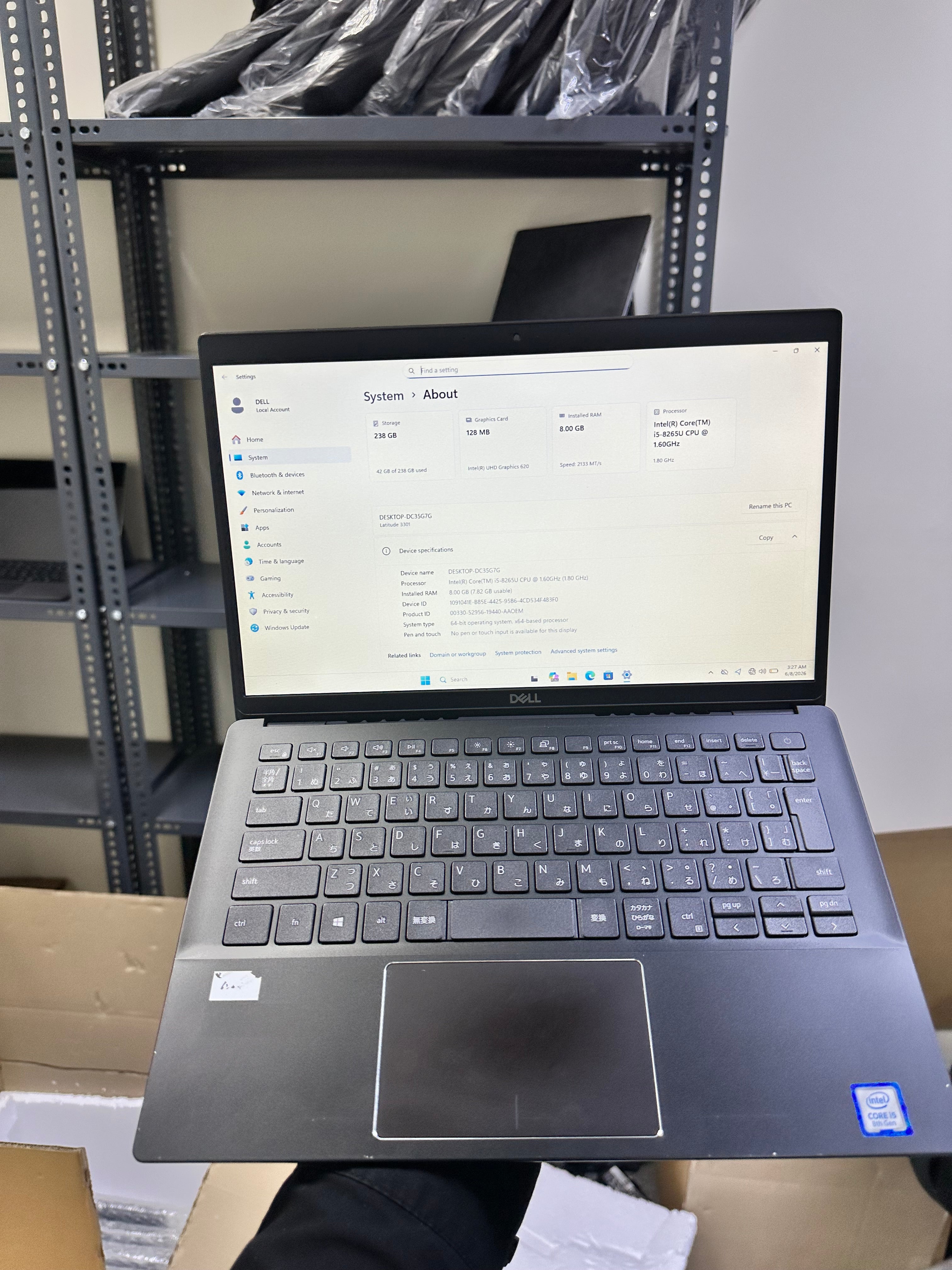 Dell Latitude 3301 | Core i5 8th Gen | 8GB RAM | 256GB SSD | Excellent Condition
