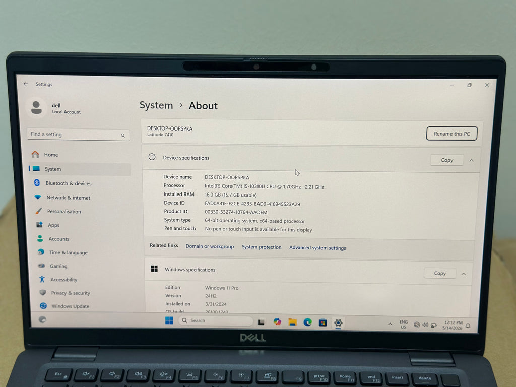 Dell Latitude 7410 Laptop | Core i5 10th Generation | 16GB RAM | 256GB SSD