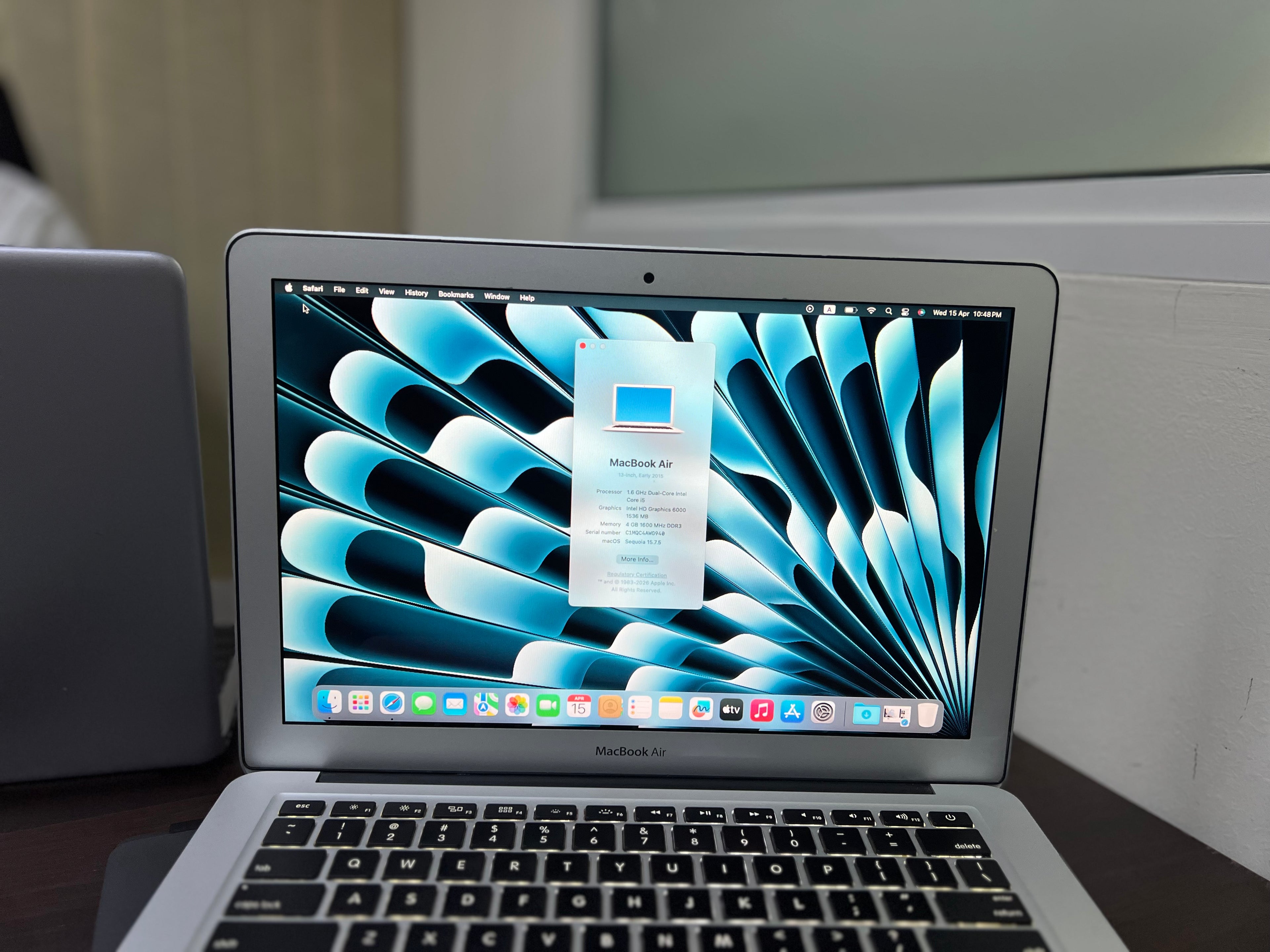 MacBook Air 2015 | Core i5 | 4GB RAM | 128GB SSD | macOS Sequoia | 13.3” Display | Budget Apple Laptop