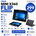 ASUS Mini X360 Flip Touch Laptop – Slim Design, Pentium Processor, 4GB RAM, 64GB Storage