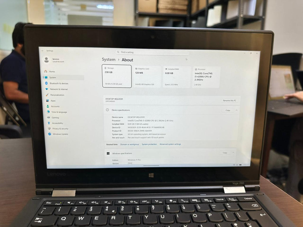 💻 Lenovo ThinkPad Yoga 260 | Core i5 6th Gen | Touch 360° | 8GB RAM | 256GB SSD