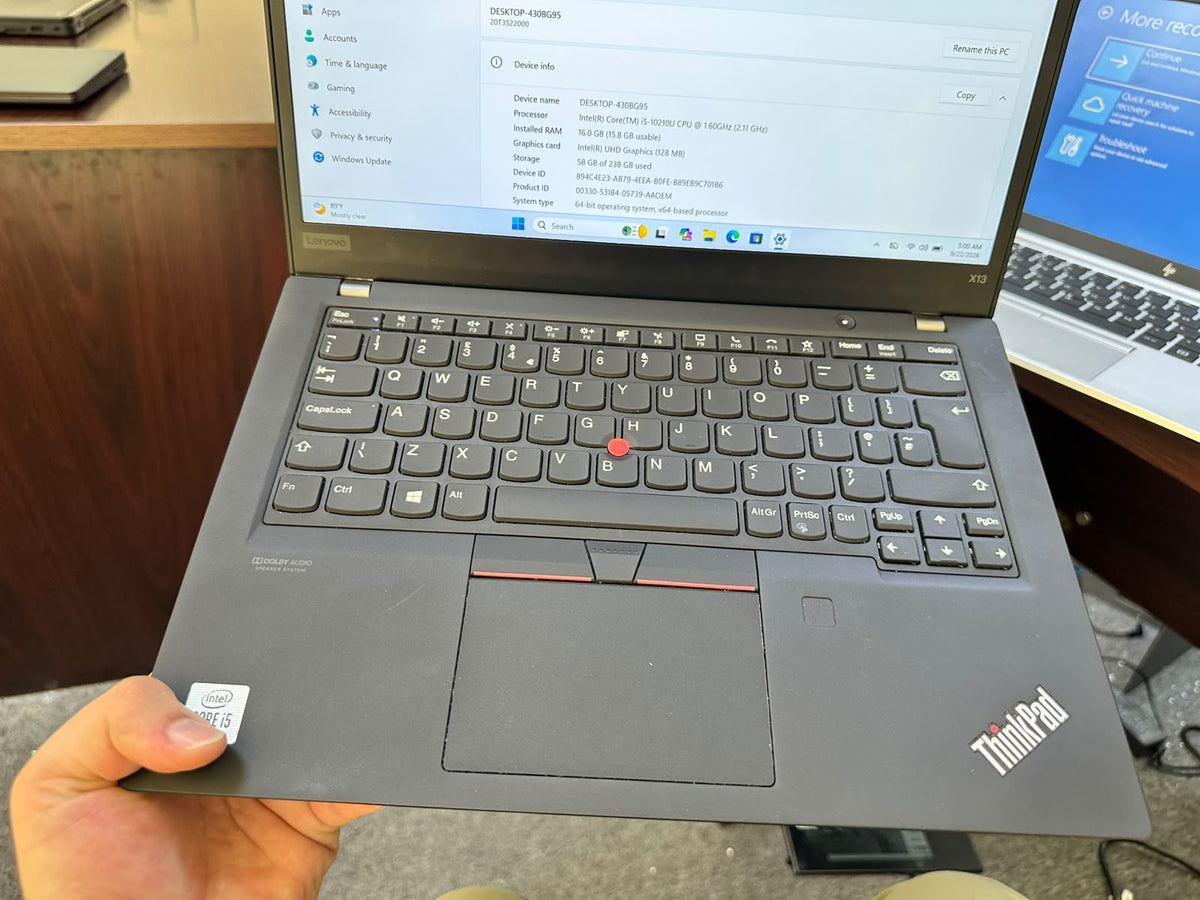 Lenovo ThinkPad X13 | Core i5 10th Gen | 16GB RAM | 256GB SSD