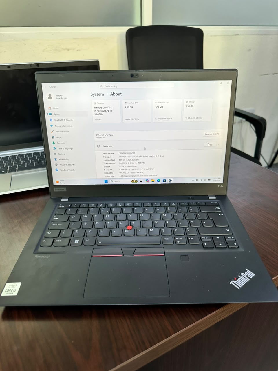 Lenovo ThinkPad T14s | Core i5 10th Gen | 8GB RAM | 256GB SSD