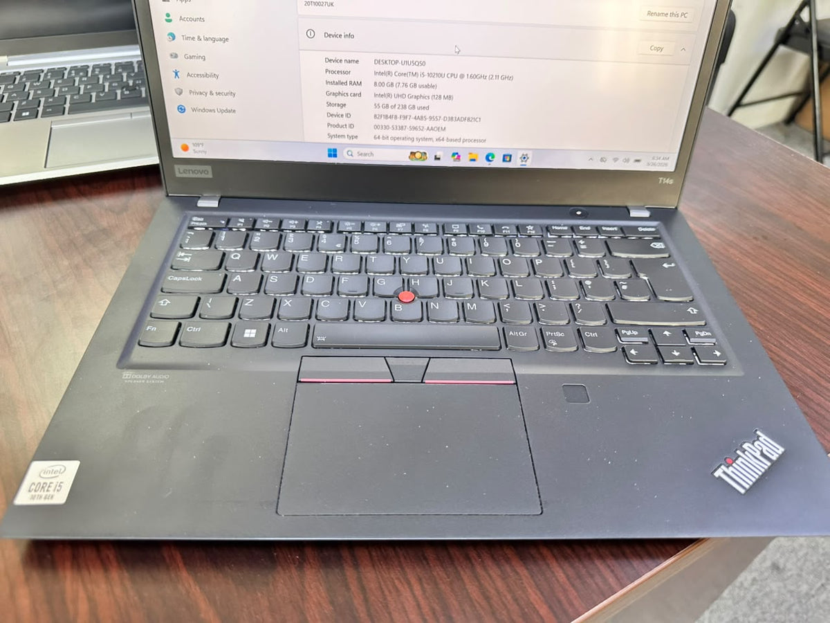 Lenovo ThinkPad T14s | Core i5 10th Gen | 8GB RAM | 256GB SSD